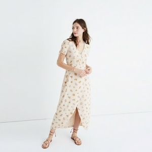 Madewell Silk Wrap Maxi in Field Bouquet Sz 8 EEUC